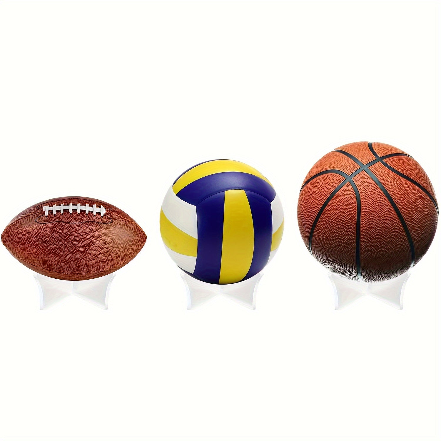 Ball Display Rack Football Holder Storage Rugby Basketball Stadium