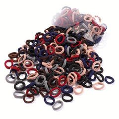 100 Colorful Hair Ties for Baby Girls' Ponytails