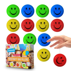48pk Mini YoYo Kids Toy Stunt Trick YoYos - Party Bag Fillers
