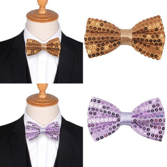 Sequin Bowtie For Women Solid Sparkle Bow Ties For Women