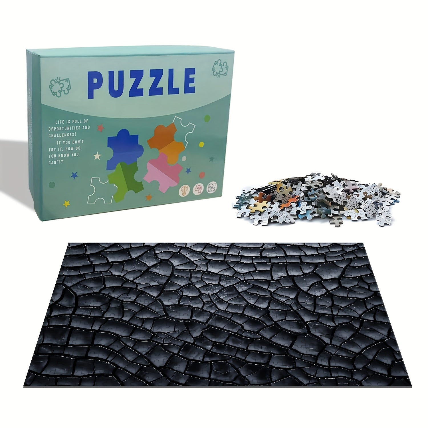Cracked Mud Texture Jigsaw Puzzle for Adults Intermediate Challenge