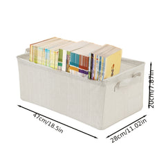 Bamboo Cotton Steel Storage Box Water Resistant Laundry Cabinet