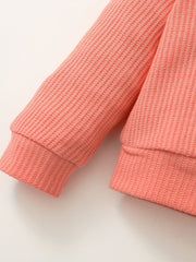 Newborn Baby Girl Outfit Pullover Ruffle Sleeve Sweatshirt Pants Set
