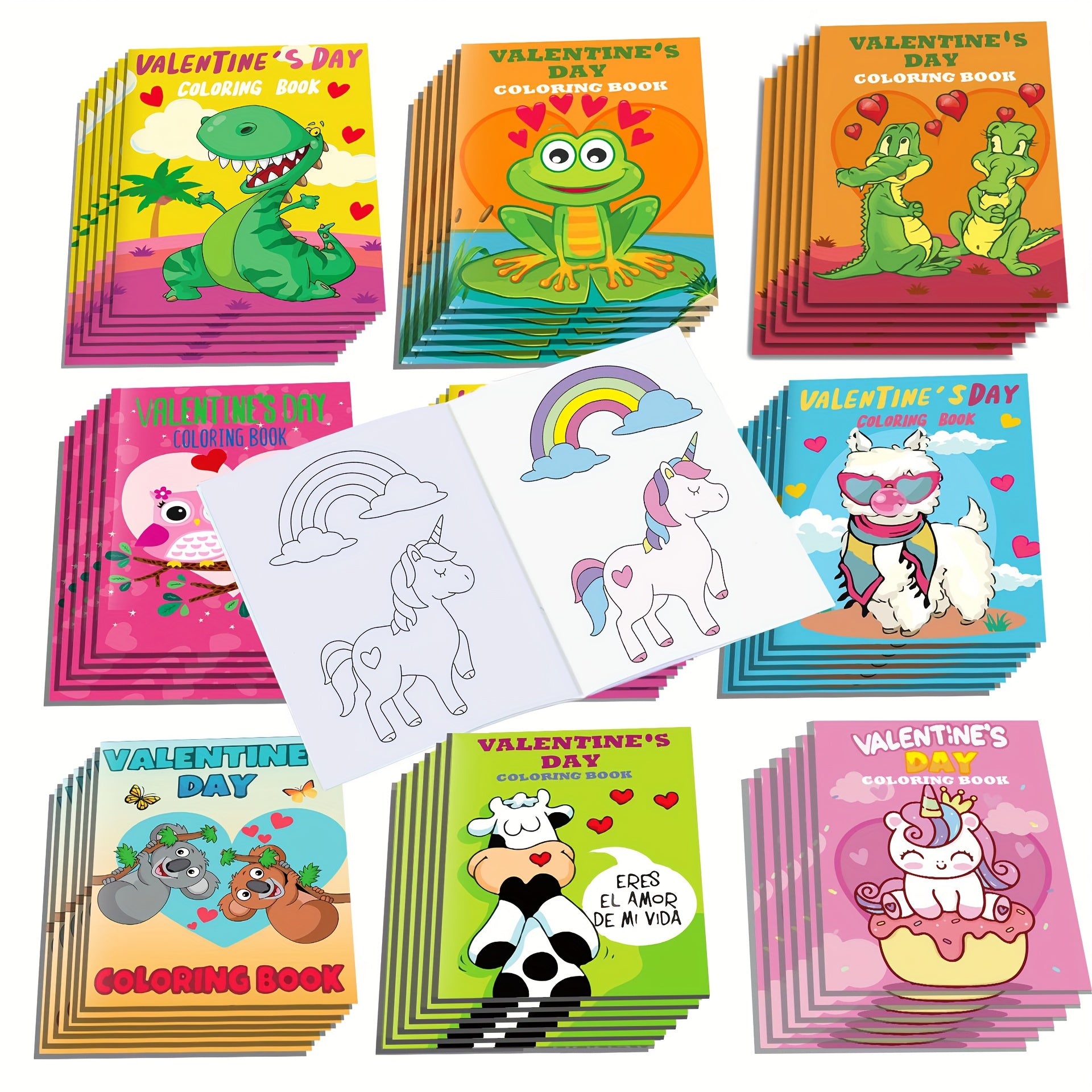 12pcs Colorful DIY Coloring Doodle Book for Classroom Exchange & Party Favors