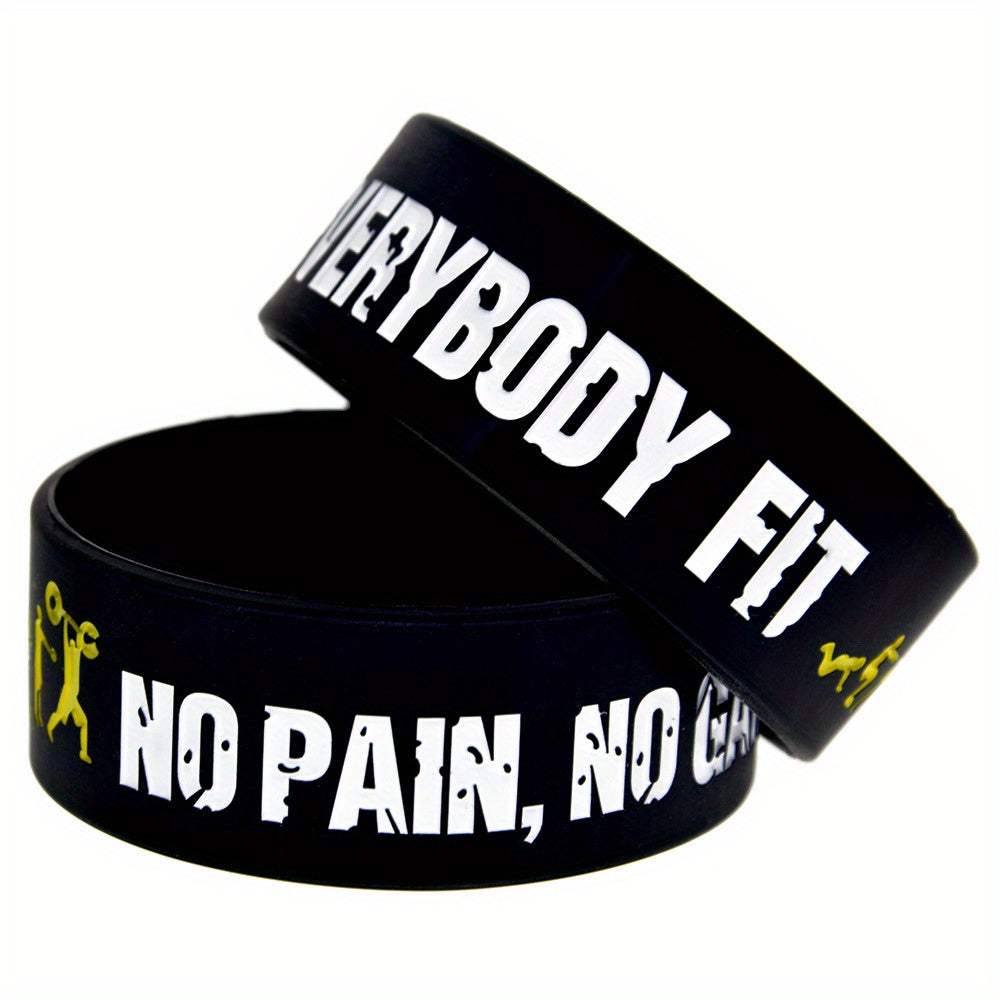 No Pain No Gain Silicone Bracelet Sports Wristband