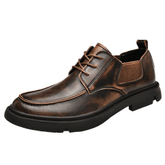 Men's Derby Shoes Elastic Panel Lace-up Front Business Formal Wedding