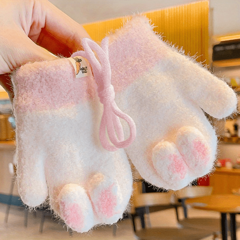 Warm & Fluffy Baby Gloves for Autumn & Winter