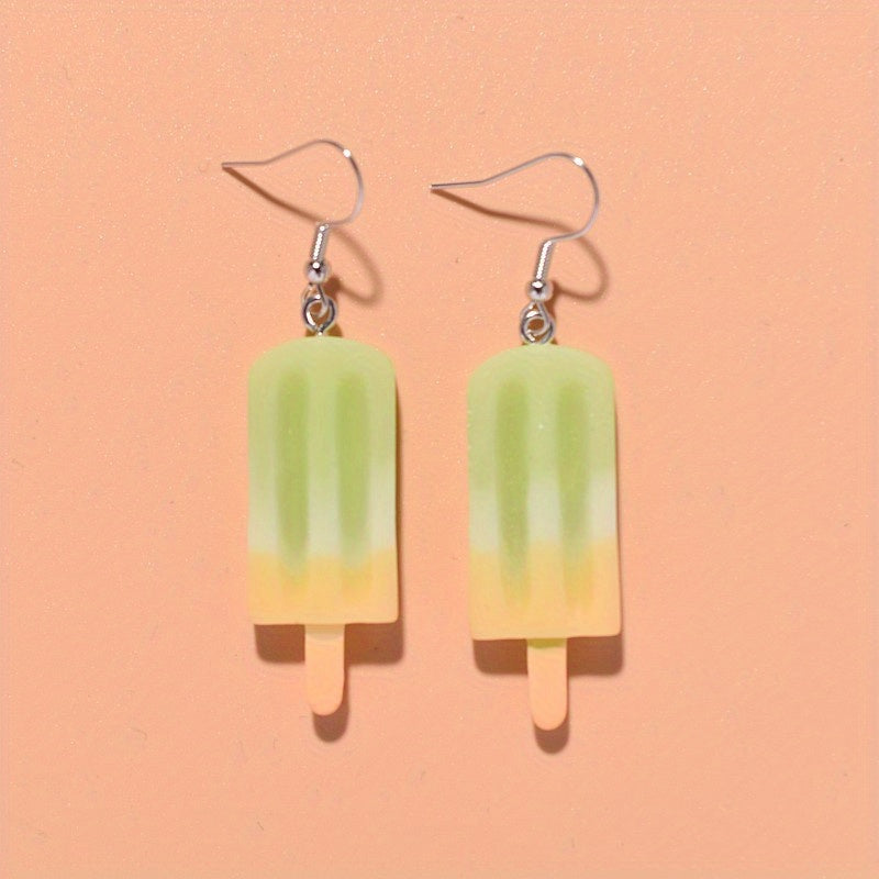 Ice Cream Block Earrings for Girls