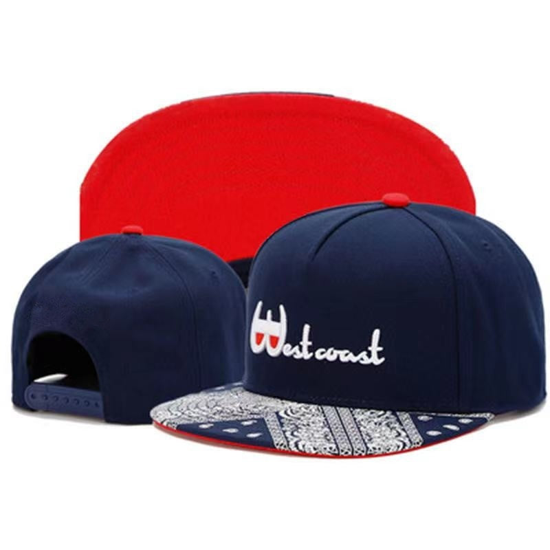 Embroidered Men's Flat Brimmed Cap