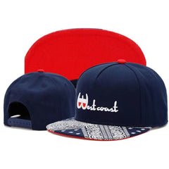Embroidered Men's Flat Brimmed Cap