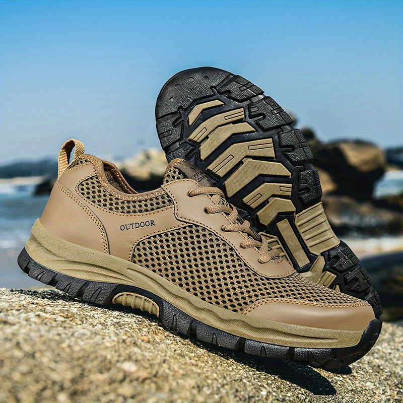 Men's Breathable Mesh Sneakers for Hiking Climbing