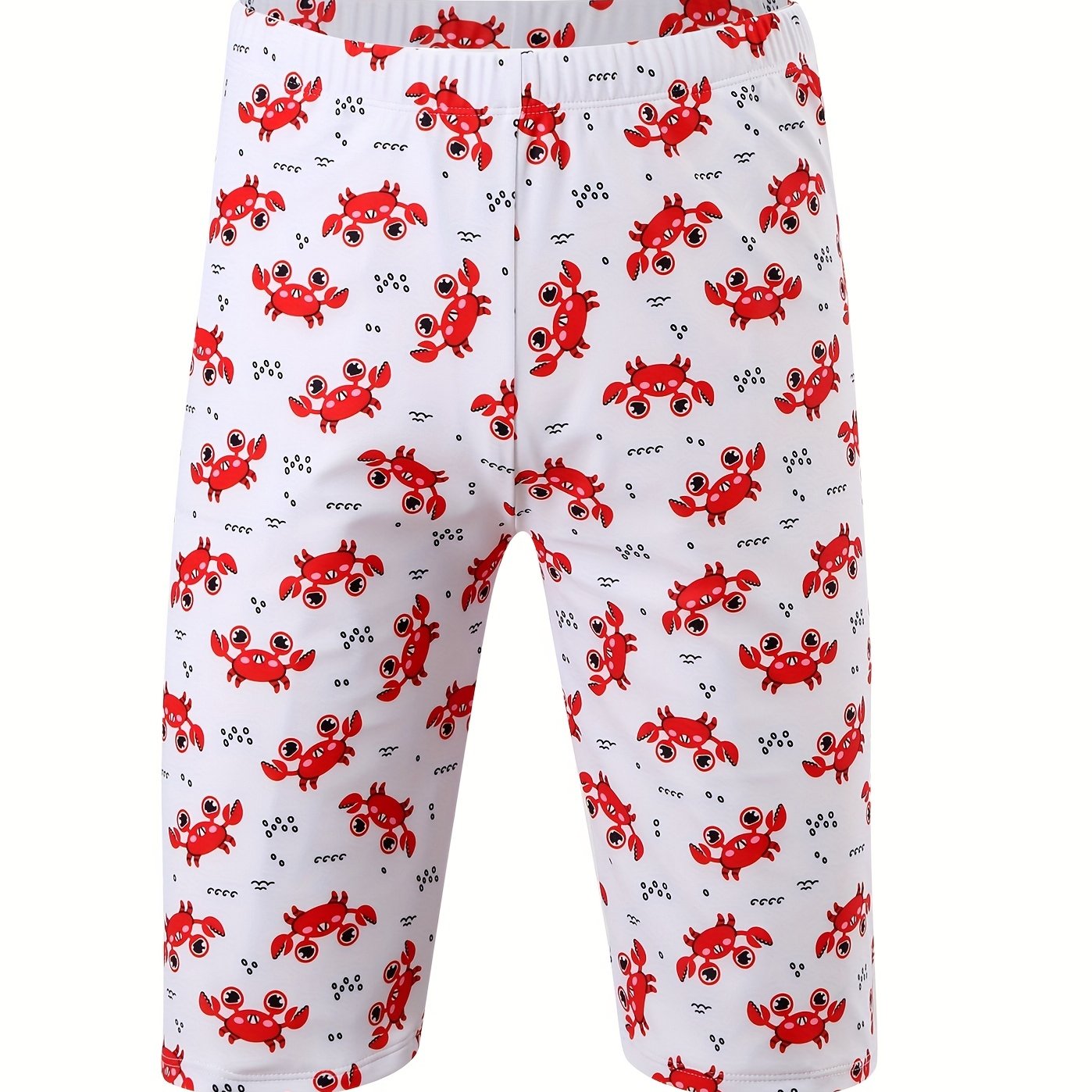 Crab Pattern Quick Dry Swim Trunk Men's Pants Swimwear