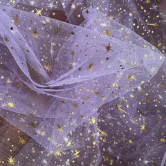 Star Mesh Tulle Fabric Wedding Dress Sewing DIY Clothing Accessories