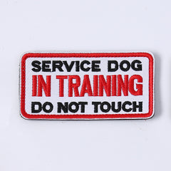 1pc Service Dog Patch Fastener Hook And Loop Patch