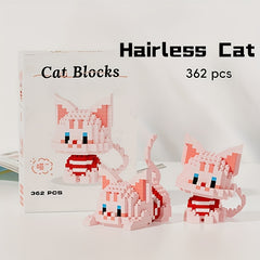 Cat Series Building Blocks DIY Table Decoration Gift
