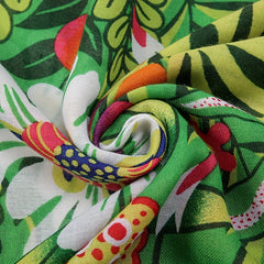 Boho Flower Print Scarf Vintage Tassel Shawl Sunscreen Head Wrap