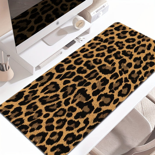 Leopard Print Desk Mat Desk Pad Large Gaming Mouse Pad E Sports Office Keyboard