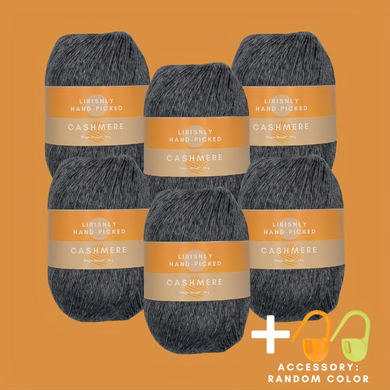 6pcs High Cashmere Thread 60 Cashmere 20 Acrylic 20 Viscose