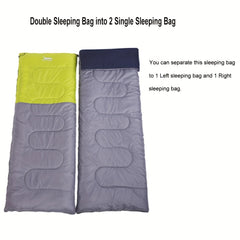 Portable Double Thickened Sleeping Bag For Outdoor Camping