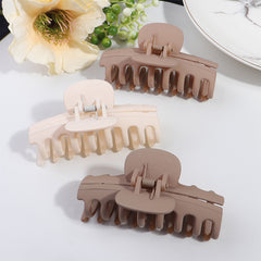 Matte Hair Claw Clips Grip Hair Barrettes Non Slip Tight Retro Vintage Hair