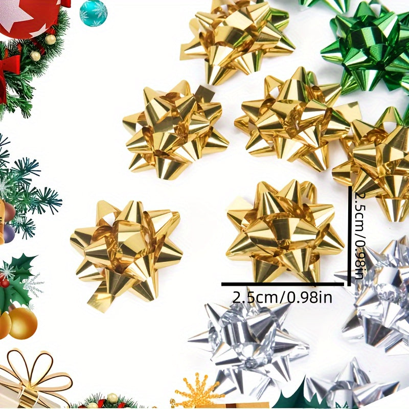 100pcs Bright Bows for Gift Wrapping Mini Gift Wrap Bows Valentines