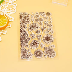 Flower Silicone Clear Stamp for DIY Scrapbooking