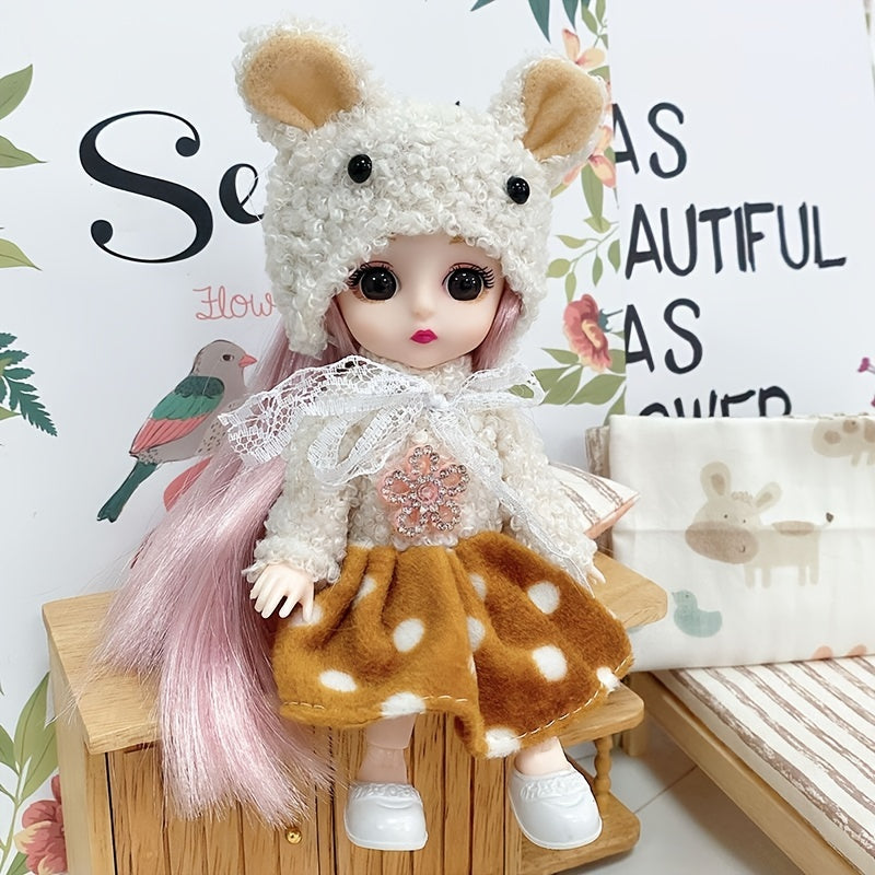 Mini Doll Toys For Girls 3'' Surprise Doll Fashionable Outfit