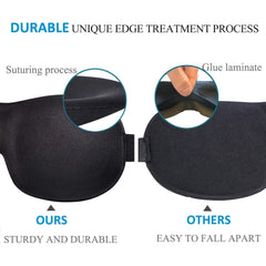 100 Blackout 3D Sleep Mask - Comfortable Night Blindfold For Side Sleepers