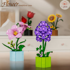 Building Blocks Flower Bouquet Assembly Set Plant Series Construction