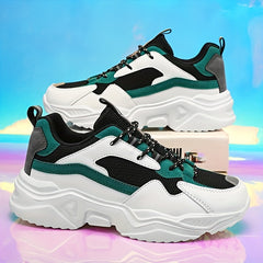 Women's Mesh Platform Sneakers Casual Lace Up Outdoor Shoes