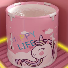 Foldable Bath Barrel for Baby and Adult, Home Use, Newborn to 3 Years Old