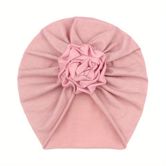 Cotton Baby Flower Scarf Hat for Daily Life