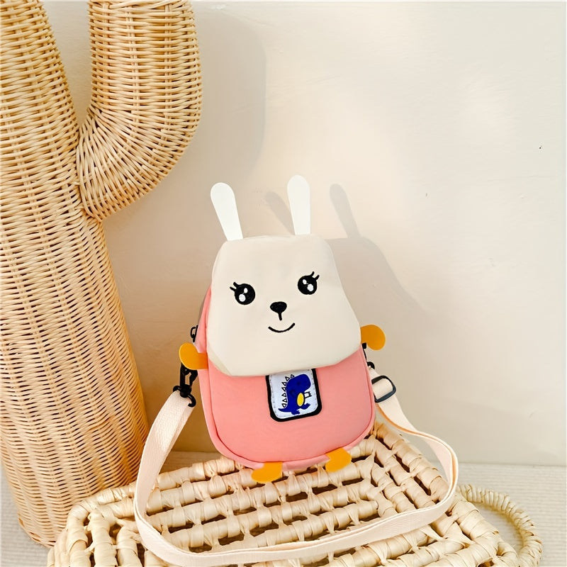 Cartoon Animal Canvas Shoulder Bag Messenger Bag Coin Purse Gift For Kids
