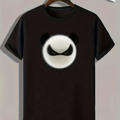 Brushy Head Print Men's Graphic T-shirt Casual Comfy Tees For Summer