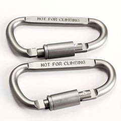 3pcs D-shaped Buckle Carabiner Keychain For Outdoor Camping Hiking