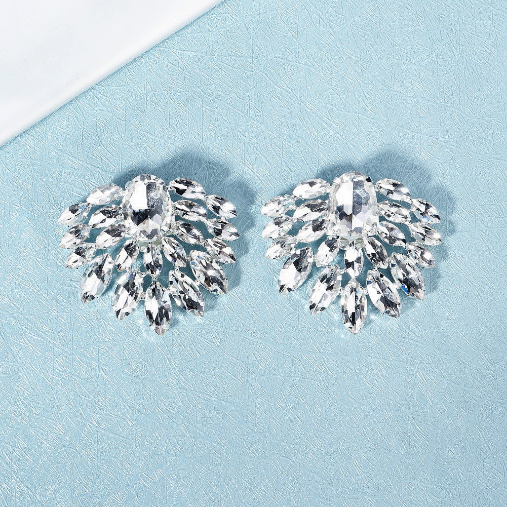 Crystal Shoe Clips Rhinestone Wedding Bridal Shoe Buckles
