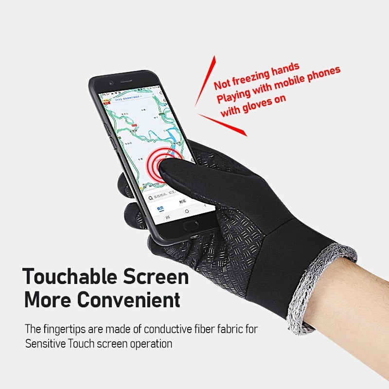 Windproof Touch Screen Gloves for Cycling Skiing Mountaineering