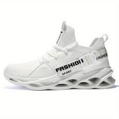 Women's Breathable Knit Sneakers Low Top Lace Up Casual Shoes
