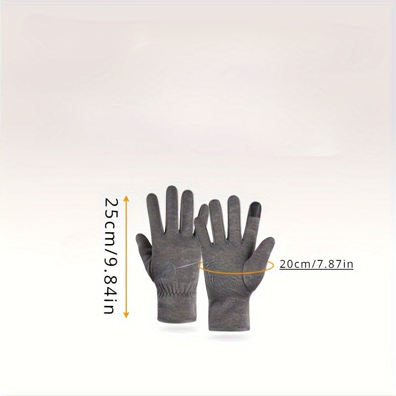 Outdoor Riding Warm Waterproof Touch Screen Gloves Anti slip