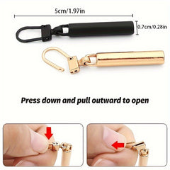 5 Detachable Zipper Pullers Repair Kits for Sewing Bags Down Jackets