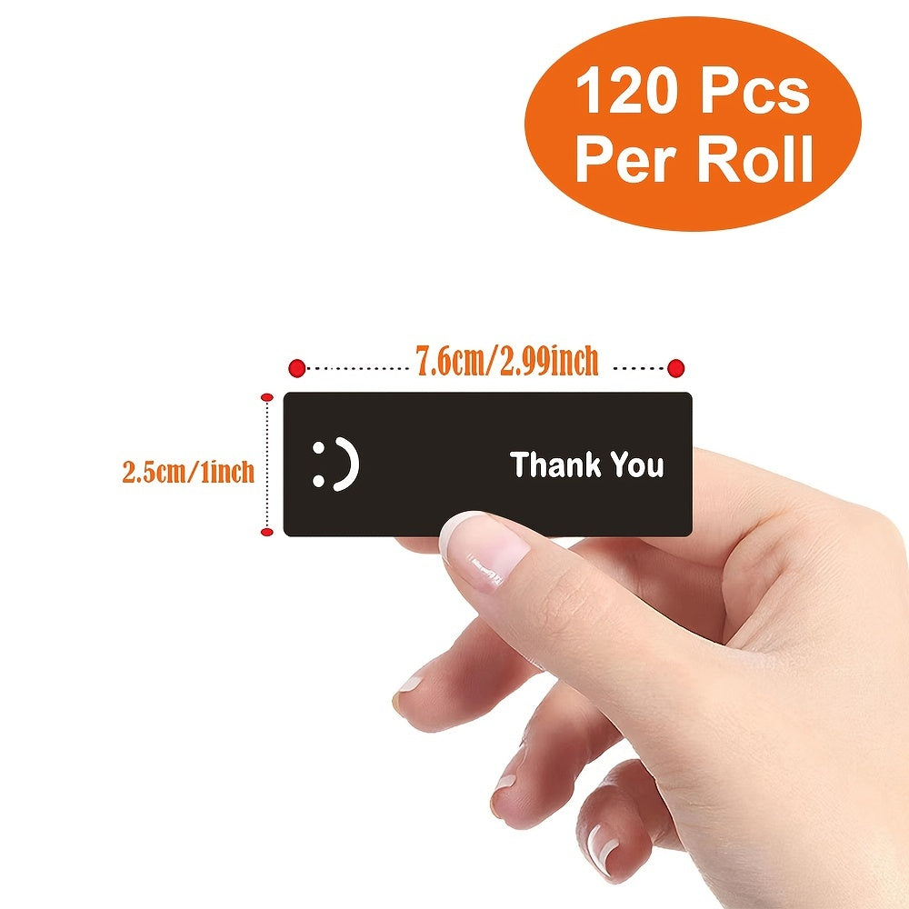 120 Thank You Sticker Self Adhesive Label Sticker For DIY Craft Decoration
