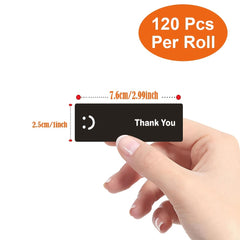 120 Thank You Sticker Self Adhesive Label Sticker For DIY Craft Decoration