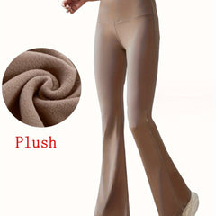 Fleece Lined Flared Yoga Pants High Stretch Women's Activewear