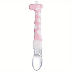 Cartoon Silicone Soft Head Spoon Baby Feeding Spoon