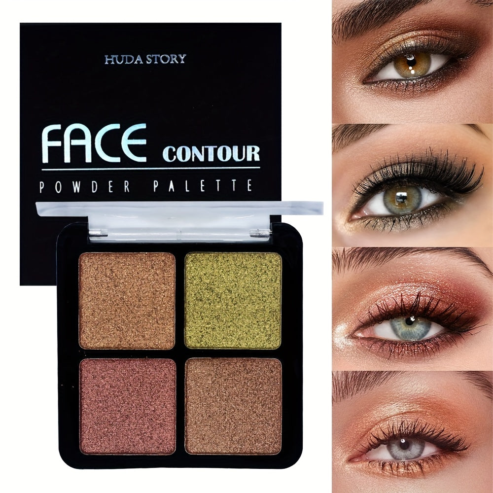 Earth Pearly Matte Glitter Palette for Wild Style Makeup