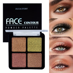 Earth Pearly Matte Glitter Palette for Wild Style Makeup