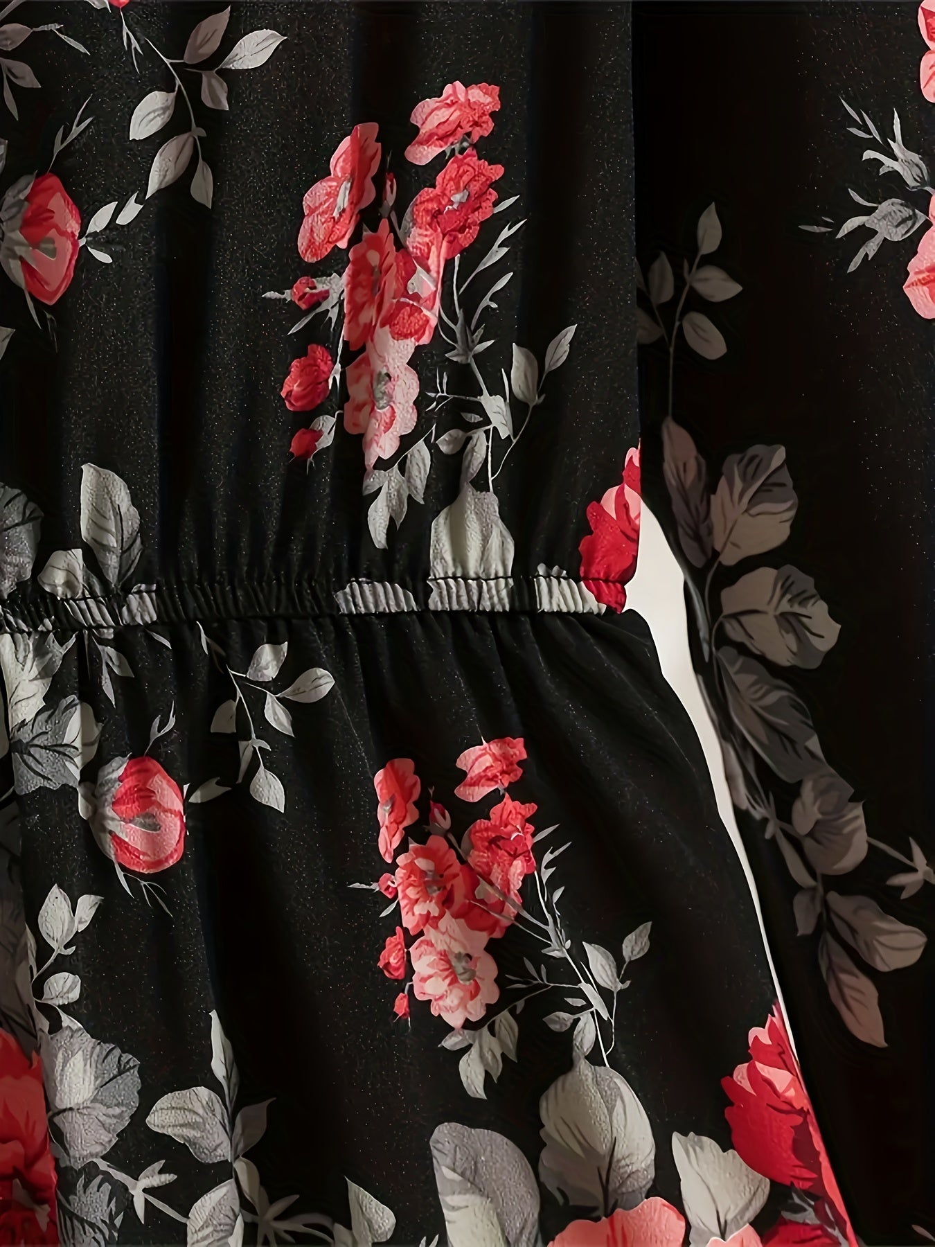 Floral Print Long Sleeve Dress for Women