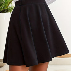 Textured High Waist Mini Skirt Women's Clothing