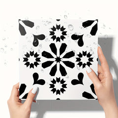 9pcs Moroccan Style Tile Sticker for Home Decor