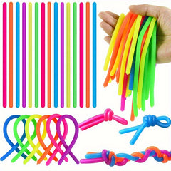Colorful Elastic Rope Noodles Party Game Reward Toy Mixed Colors Heart